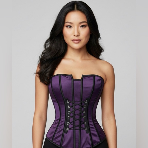 Frederick's of Hollywood Other - Vintage Frederick's of Hollywood Purple and Black Corset